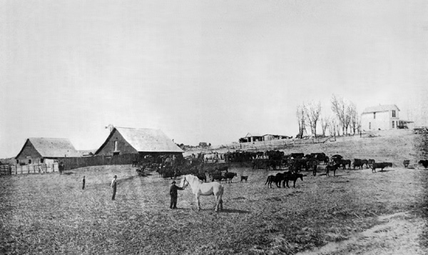 First frame house on the Rogers' Ranch.