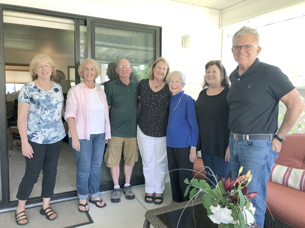 Family gathering at the house of 
Adrienne (VanDyke) Milne Scott at Mennonite Village in Albany